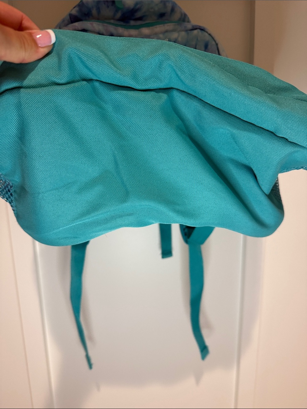 Pottery Barn Teen Tie-Dye Backpack in Aqua and Purple - Picture 3 of 5